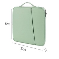 Sac de rangement portable en nylon pour tablette, style simple avec fermeture éclair, durable et léger pour les voyages d'affaires et le bureau
