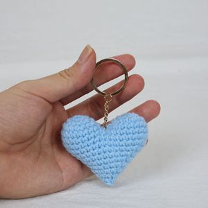 <span class=keywords><strong>Porte</strong></span>-clés en forme de <span class=keywords><strong>cœur</strong></span> en tricot mignon, <span class=keywords><strong>porte</strong></span>-clés en forme de <span class=keywords><strong>cœur</strong></span> faits à la main, <span class=keywords><strong>macramé</strong></span>, cadeaux pour couples amoureux, pendentif pour sac à téléphone, accessoires, <span class=keywords><strong>porte</strong></span>-clés au crochet - Product Image 5