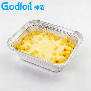 1 lb Wadah Foil Persegi Panjang 14 oz Nampan Sekali Pakai untuk Kemasan Daging Keju di Konter Deli EU, Wadah Katering Profesional - Product Image 6