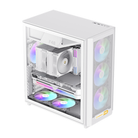 GAMEMAX F46 Mid Tower MicroATX Gaming Computer Case with Fan Back Plug ATX PSU in Stock for Desktop PCs