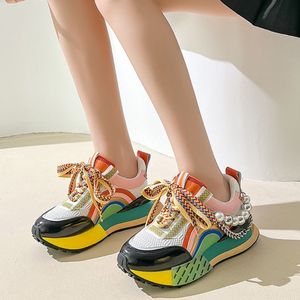 Pearl Chaussures Femmes Tendances New Trendy Mujer Sneakers Casual <b>Shoes</b> - Product Image 5