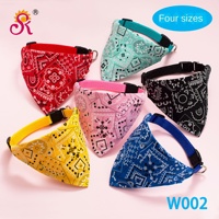 Écharpe triangulaire réglable pour chien et chat, motif lune en relief doré, style graffiti dessin animé, serviette de cou et bavoir anti-bave