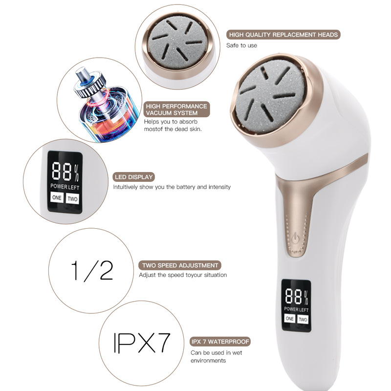 PRITECH Rechargeable Foot Scrubber Waterproof Electric