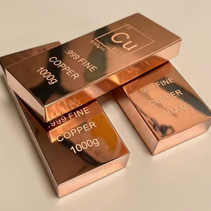 1kg 99.9% Pure Custom <b>Weight</b> Investment Copper Bar Factory Direct <b>Small</b> MOQ Welding Bending Hexagon Copper Bullion - Product Image 2