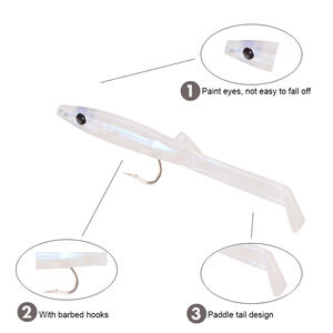 8 pezzi piccolo PVC artificiale 6.5cm 1.5g di pesca di <span class=keywords><strong>anguilla</strong></span> luminosa con gancio <span class=keywords><strong>esca</strong></span> morbida <span class=keywords><strong>per</strong></span> la pesca alla carpa in barca oceanica nel lago fluviale - Product Image 4