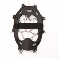 Crampons antidérapants d'hiver à 13 dents pour chaussures, avec chaînes en acier inoxydable, ajustables, pour l'extérieur