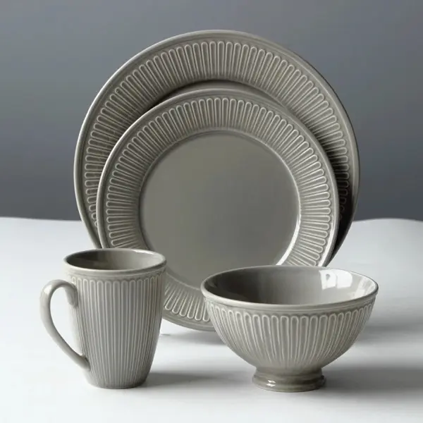 Slap-up Attrezzature Da Cucina In Ceramica Da Tavola A Buon Mercato Gres Pentole + set Set di Stoviglie In Ceramica Con Stampa di Marchio del Cliente