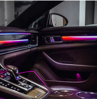 Kit d'éclairage intérieur LED pour Porsche Panamera 971 972 2017-2024, style éclairage dynamique coloré à flux lumineux