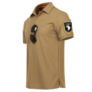 Tops/camisas informales de verano de talla grande para hombre, camisetas antibacterianas de secado rápido, manga corta, cuello levantado, equipo de entrenamiento al aire libre holgado - Product Image 6