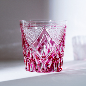 Verre à whisky <span class=keywords><strong>Edo</strong></span> Cut Light Luxury haut de gamme, soufflé à la main, avec superposition de couleurs, style Old Fashioned, 300 ml, pour utilisation dans les bars à cigares - Product Image 1