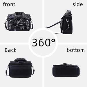 Sac à main pour femme en cuir avec chaîne, sac bandoulière, sac unique pour veste - Product Image 2