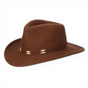 Unisex Eco-friendly Genuine Leather Cowboy <b>Hat</b>-Customizable Colors Logo Adjustable Fit All-Season Casual Travel Beach Fashion - Product Image 2