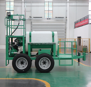 Máquina Portátil de Hidrosiembra de 2000 Litros, Tanque de Polietileno Tipo Carrito, Esparcidor de Semillas de Césped para Jardinería - Product Image 3