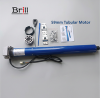 Moteur tubulaire AC moderne à couple élevé Brill Factory Direct 475W IP44 pour porte de garage/abri BR59M-140N avec garantie de 3 ans