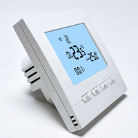 Thermostat de chauffage au sol hydronique Telin AC612 - Programmable, double contrôle de température, flexible, anti-inflammable, PC+ABS pour appartement