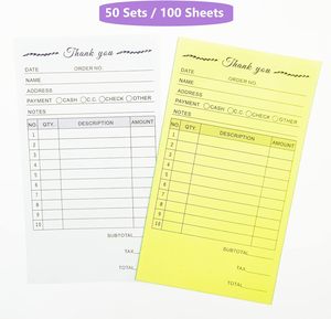 Carnet de reçus personnalisé à motifs floraux avec feuilles autocopiantes pour les commerces de détail et les boutiques – Vente en gros B2B - Product Image 3