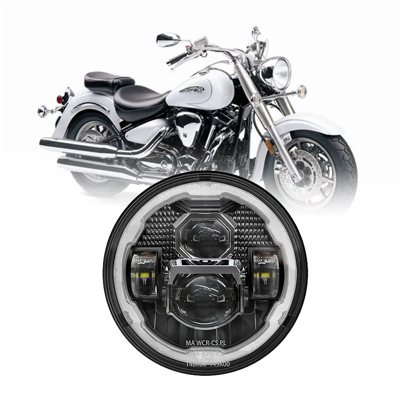 Светодиодные фары для мотоциклов Yamaha Road Star 1600 1700 полночь/Silverado аксессуары для мотоциклов Yamaha V Star 650 1100