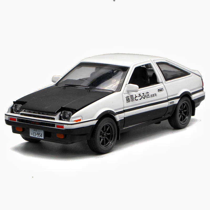 1:32 ölçekli model araba toyota AE86 alaşım araba modeli ses ve ışık geri çekilme süslemeleri toplamak Modelo del kid oyuncak araba çocuk için