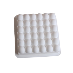 White <b>Silicone</b> Mousse Mold 36 Cavity Semi Circular Bun Shape <b>Baking</b> Tool For Cake Dessert Making - Product Image 3