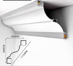 <span class=keywords><strong>Profilo</strong></span> <span class=keywords><strong>LED</strong></span> in Alluminio OEM per Strisce Luminose, Canalina Flessibile da Incasso per Cartongesso e Soffitto, Ideale per Hotel - Product Image 6