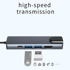 RJ45 USB C Type C HUB vers USB 3.0 HDTV PD ChargingEthernet Adaptateur Type-C <span class=keywords><strong>5</strong></span> en 1 Convertisseur pour Pro Window <span class=keywords><strong>Mac</strong></span> <span class=keywords><strong>OS</strong></span> - Product Image 5