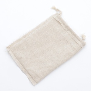 Bolsa de regalo con cordón de algodón <span class=keywords><strong>y</strong></span> lino personalizada reciclable, bolsa plegable de moda, bolsa de transporte con asa de cuerda - Product Image 5