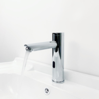 Robinet intelligent à capteur automatique pour lavabo, sans alimentation externe, nouvelle génération, en cuivre, à économie d'énergie, design contemporain