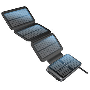 <span class=keywords><strong>2025</strong></span>年OEM 20000mAh大容量高速充電ポータブルワイヤレス充電器内蔵ケーブルソーラーパワーバンク - Product Image 2