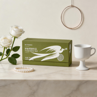 Boîte cadeau en papier rigide écologique de luxe personnalisée avec doublure en éponge pour l'emballage de compléments alimentaires en bouteille, tels que les nids d'oiseaux