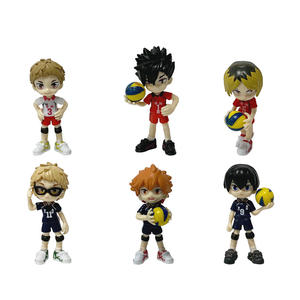 Figurines d'anime <span class=keywords><strong>Haikyuu</strong></span> Hinata Shoyo <span class=keywords><strong>Oikawa</strong></span> Tooru Tobio en PVC, taille mini 7-9CM, lot de 6 pièces, jouets de jeu de la boîte à œufs Gachapon, prix de jeu - Product Image 1