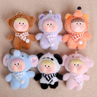 Nuevo Muñeco de Peluche Personalizado con Cara de Vinilo, Mascota de Cosplay Kawaii con Cara Regordeta, Llavero de Decoración de Bolsos de Moda para Colección de Fans
