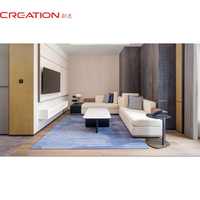 Modernes Hotelmöbel-Set für 5-Sterne-Kingsize-Zimmer mit TV-Schrank, Bettbank und Schminktisch