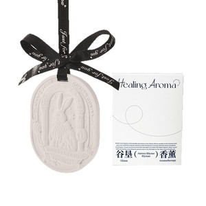 Pendentif diffuseur d'arômes en plâtre lapin rétro, cadeau d'anniversaire créatif, pierre diffuseuse solide pour la maison, la chambre et la garde-robe, souvenir - Product Image 2