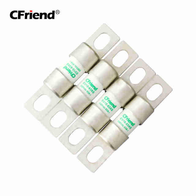 BS88 Series High Speed EV Fuse 250Vdc 63A Ceramic Copper & Metal Fuse Link 20kA Automotive EV10-63AS