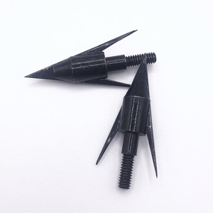 검은색 가시 낚시 화살 탄소강 나사형 화살 야외 낚시 및 사냥 활과 화살 액세서리 - Product Image 2
