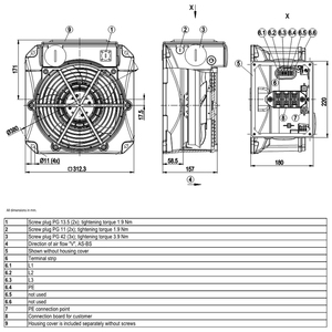 พัดลมแกน ebmpapst รุ่น W2D250-EH26-25 ขนาด 250 มม. 110 วัตต์ 400 โวลต์ AC พัดลมไฟฟ้า พัดลมปรับอากาศ พัดลมระบายความร้อนแบบแกน พัดลมสำหรับเครื่องทำความเย็น - Product Image 3