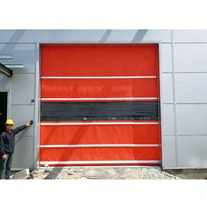 Portes à grande vitesse adaptées aux volets roulants en PVC imperméables et isolants thermiquement utilisés dans les usines, les garages et les magasins - Product Image 1