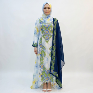 Dubai Dress Bale vestido musulmán para mujer Dubai Mukhawar vestido árabe Dubai Mukhawar árabe - Product Image 2