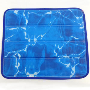 แผ่นรองทำความเย็นสำหรับสัตว์เลี้ยง ลายการ์ตูน รูปทรงกลม ทำจากไนลอน สีฟ้าและสีแดง สำหรับฤดูร้อน - Product Image 2