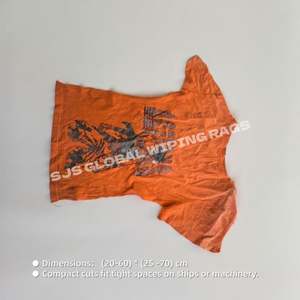 Trapos de Limpieza Industriales de Algodón 100% de Colores Mezclados, Paños de Trapos con 10KG, 25KG, 100KG de Trapos de Camiseta de Colores - Product Image 3