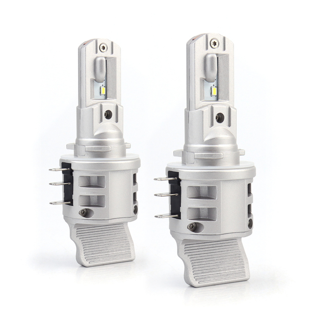 Plug and Play H15 LED Headlight Bulbs 4000LM With CSP Chips Canbus Error Free High Beam and DRL 6-16V for Auto Headlight