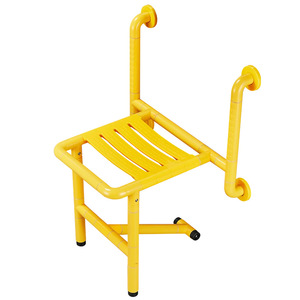 Support <b>Folding</b> Bathroom <b>Stool</b> 150 Kg Weight Capacity Non Slip Wall Mounted <b>Shower</b> Room Use - Product Image 4