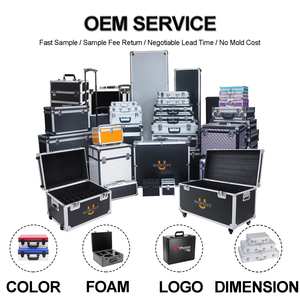 China Manufacturer Ningbo Factory Custom Large Dimension Durable Aluminum <strong>Flight</strong> Traveling Transportation <strong>Case</strong> With Wheels - Product Image 2