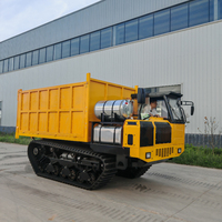 Camion benne sur chenilles tout-terrain Ruibote 12 tonnes avec moteur diesel Yanmar haute performance pour l'ingénierie