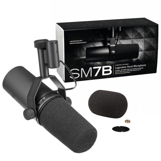 SM7B Vocal Dynamic Microphone Cardioid Studio Frequency Response Recording Podcasting SM7B Microphone for shure