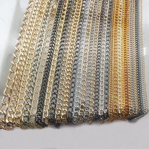 Catene Metalliche Intrecciate di Alta Qualità in <span class=keywords><strong>Oro</strong></span> Chiaro, Robuste Catene per Borse e Tracolle, Personalizzabili - Product Image 5