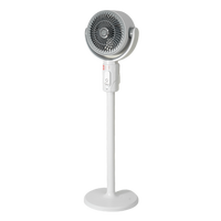 Ventilateur de Circulation d'Air sur Pied 7 Pouces, Oscillation Automatique, 3 Hauteurs Réglables, Rechargeable, pour Bureau et Maison