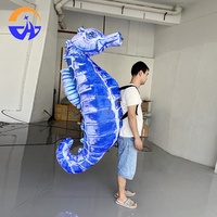 Chenghuang Grand Modèle Gonflable de Hippocampe, Accessoire de Défilé pour Spectacles de Festival, Carnavals et Événements, Personnage de Dessin Animé Festif