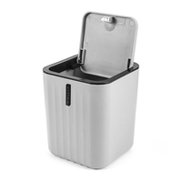 Ensemble de salle de bain en plastique 4 pièces pour toilettes et lavabo : porte-brosse à dents, distributeur de savon, poubelle