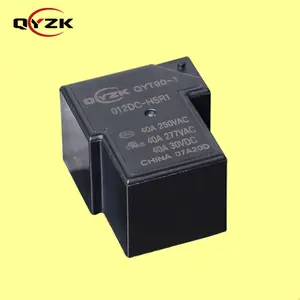 QYZK-relé de corriente directa PCB eléctrico, relé de SPST-NO alternativa a G8P T90, 40A, 250VAC, 40A, 30VDC, 4 pines, 0,9 W, 12v, 30a